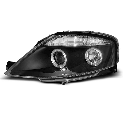 Faros Delanteros Angel Eyes Citroen C3 03.02-09 Fondo Negro