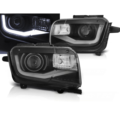 Faros Luz Diurna Chevrolet Camaro 09-13 Tube Light Negro