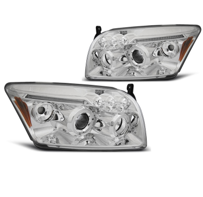 Faros Angel Eyes Cromado Dodge Caliber 06-12