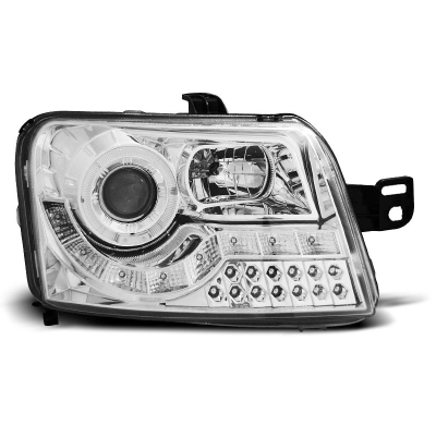 Faros Delanteros Luz Diurna Fiat Panda 03- Cromados