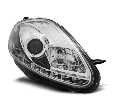 Fiat Grande Punto 08-09 Faros Delanteros Luz Diurna Cromados