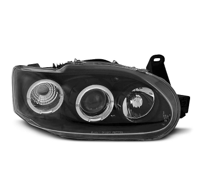 Faros Delanteros Angel Eyes Ford Escort Mk7 02.95-00 Fondo Negro