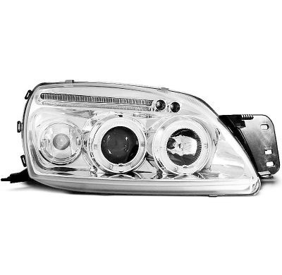 Faros Delanteros Angel Eyes Ford Fiesta Mk5 09.99-04.02 Cromados