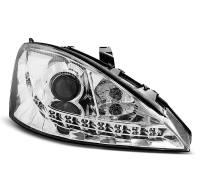 Ford Focus 11.01-10.04 Faros Delanteros Luz Diurna Cromados