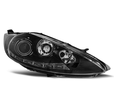 Faros Delanteros Luz Diurna Ford Fiesta Mk7 08.08-09.12 Fondo Negro