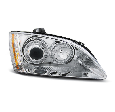 Faros Delanteros Angel Eyes Ford Focus Ii 09.04-01.08 Cromados