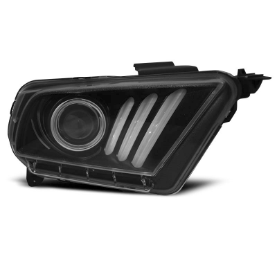 Faros Delanteros Luz Diurna Ford Mustang V 10-13 Tube Light Black