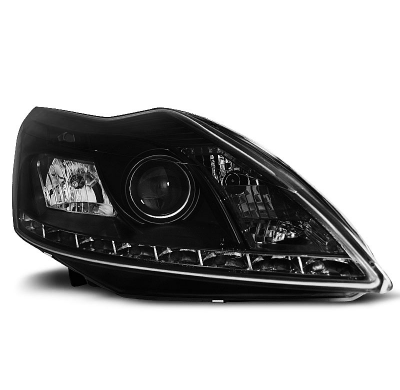 Faros Luz Diurna Ford Focus Ii 02.08-10 Daylight Negro W/M