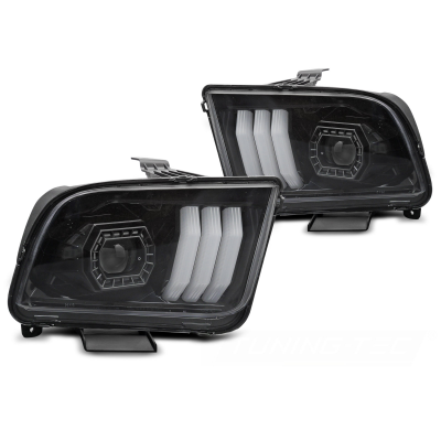 FORD DELANTEROS LUZ DIURNA MUSTANG 04-09 LUZ DE TUBO NEGRA