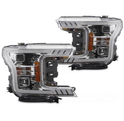 FAROS DELANTEROS TUBO CROMADOS aptos para FORD F150 MK13 17-20