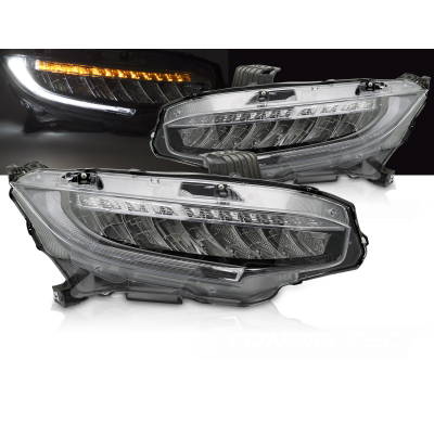 FAROS DELANTEROS LED COMPLETOS PARA HONDA CIVIC X 16-21