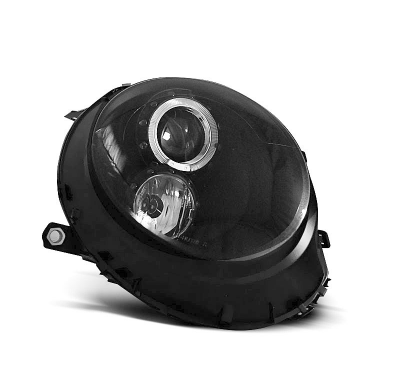 Faros Delanteros Angel Eyes Bmw Mini (Cooper) 06-14 Fondo Negro