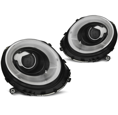 Faros Delanteros Luz Diurna Bmw Mini (Cooper) 06-14 Tube Light Negro