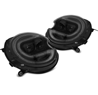FAROS DELANTEROS FAROS DELANTEROS LUZ NEGRO LED HID para BMW MINI (COOPER) 06-14