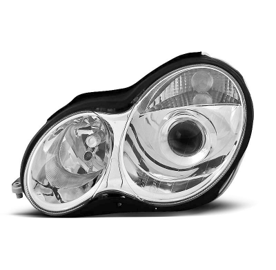 Faros Delanteros Mercedes W203 C-Klasa Año 07.00-03.04 Cromado