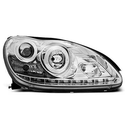 Faros Delanteros Luz Diurna Mercedes W220 S-Klasa 09.98-05.05 Cromados