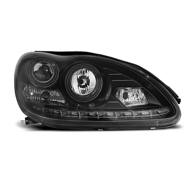 Faros Delanteros Luz Diurna Mercedes W220 S-Klasa 09.98-05.05 Fondo Negro