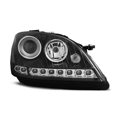 Faros Delanteros Luz Diurna Mercedes W164 Ml M-Klasa 05-07 Fondo Negro