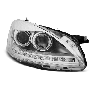 Faros Delanteros Luz Diurna Mercedes W221 05-09 Daylight Hid Cromado