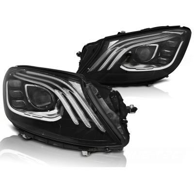 Faros Luz Diurna Mercedes W222 13-17  Black Led