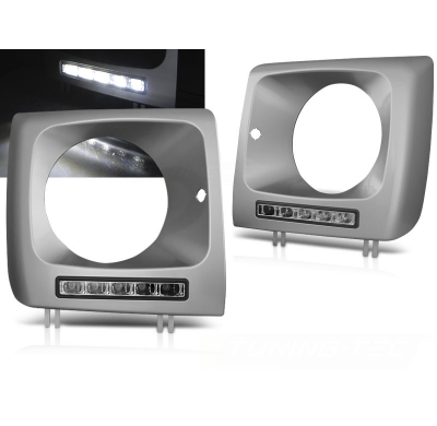 LUZ DIURNA DELANTERA DRL LED PLATA PARA MERCEDES W461,W463 01-12