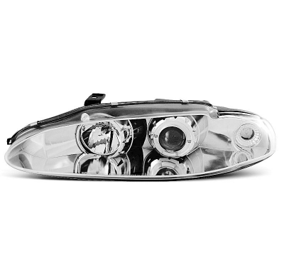 Faros Delanteros Angel Eyes Mitsubishi Eclipse 06.95-96 Cromados