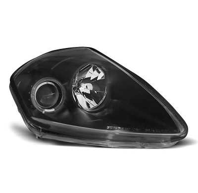 Faros Delanteros Angel Eyes Mitsubishi Eclipse D50 00-05 Negro