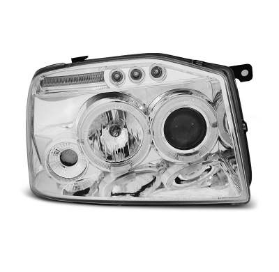 Faros Delanteros Angel Eyes Nissan Frontier Us Version 01-04 Cromado