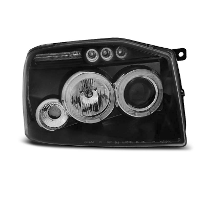 Faros Delanteros Angel Eyes Nissan Frontier Us Version 01-04 Negro
