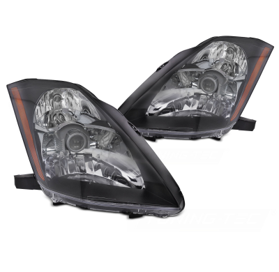 FAROS DELANTEROS NISSAN 350Z 03-05 NEGRO