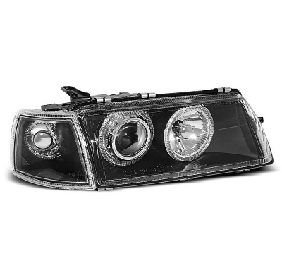 Faros Delanteros Angel Eyes Opel Vectra a 09.88-10.95 Fondo Negro