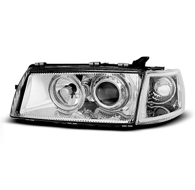 Faros Delanteros Angel Eyes Opel Vectra a 09.88-10.95 Cromados