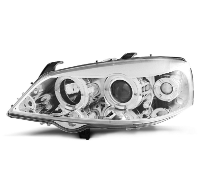 Faros Delanteros Angel Eyes Opel Astra G 09.97-02.04 Cromados