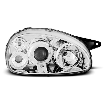 Faros Delanteros Angel Eyes Opel Corsa B 02.93-10.00 Cromados