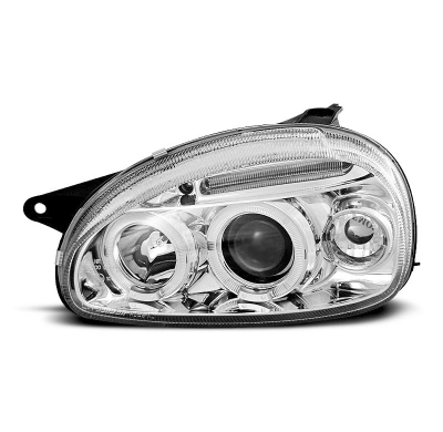Faros Delanteros Angel Eyes Opel Corsa B 02.93-10.00 Cromados