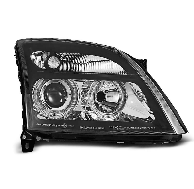 Faros Delanteros Angel Eyes Opel Vectra C 04.02-08.05 Fondo Negro