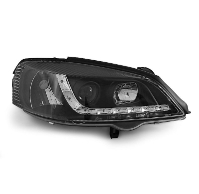 Faros Delanteros Luz Diurna Opel Astra G 09.97-02.04 Fondo Negro