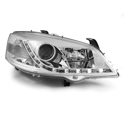 Faros Delanteros Luz Diurna Opel Astra G 09.97-02.04 Cromados