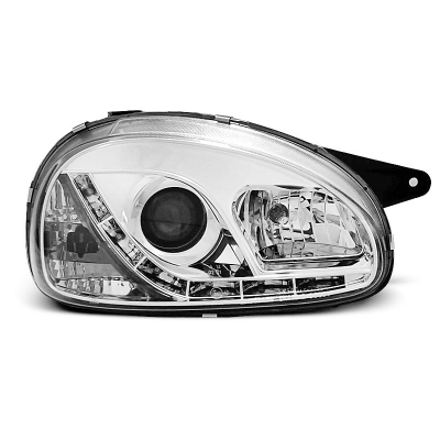 Faros Delanteros Luz Diurna Opel Corsa B 02.93-10.00 Cromados