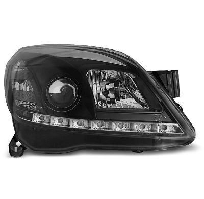 Faros Delanteros Luz Diurna Opel Astra H 03.04-09 Fondo Negro