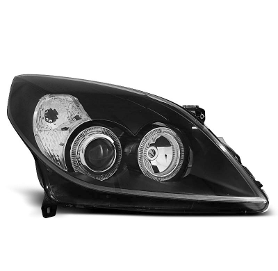 Faros Delanteros Angel Eyes Opel Vectra C 09.05-08 Fondo Negro