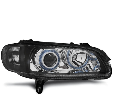 Faros Delanteros Angel Eyes Opel Omega B 04.94-08.99 Fondo Negro