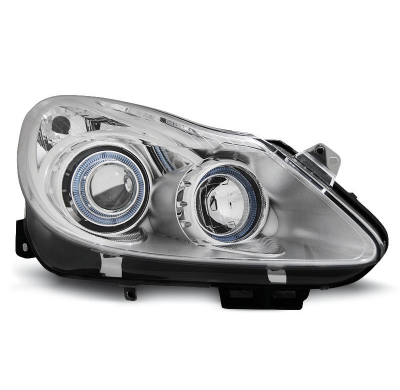 Faros Delanteros Angel Eyes Opel Corsa D 04.06- Cromados