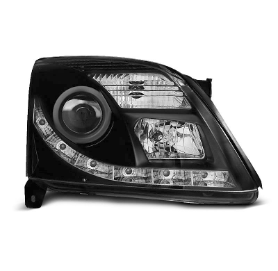 Faros Delanteros Luz Diurna Opel Vectra C 04.02-08.05 Tru Drl Ece-R87 Negro