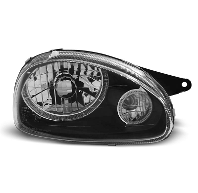 Faros Delanteros Angel Eyes Opel Corsa B 02.93-10.00 Fondo Negro