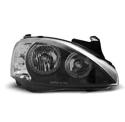 Faros Delanteros Angel Eyes Opel Corsa C 11.00-09.06 Fondo Negro
