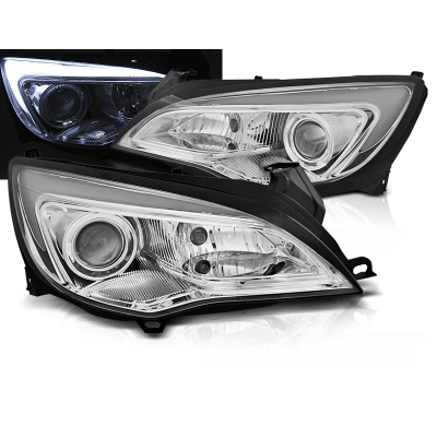 Faros Luz Diurna Opel Astra J 10-15 Tube Light Chrome