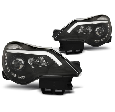 Faros Luz Diurna Opel Corsa D 11-14  Drl Negro
