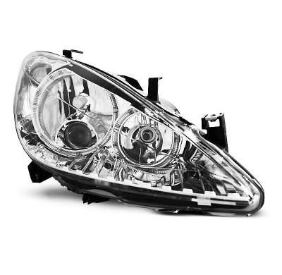 Faros Delanteros Angel Eyes Peugeot 307 04.01-06.05 Cromados