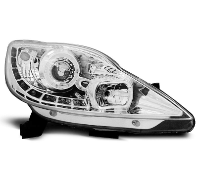 Faros Delanteros Luz Diurna Peugeot 107 05-11 Cromados